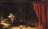 Rembrandt The Holy Family with a Curtain
